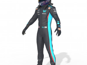 F1 Williams Suit 2023 Modelo 3D
