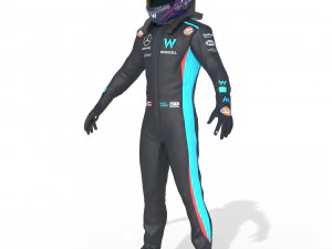 F1 Williams Suit 2023 3D Model