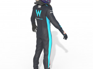 F1 Williams Suit 2023 Modelo 3D