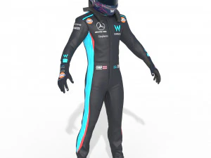 F1 Williams Suit 2023 3D Model