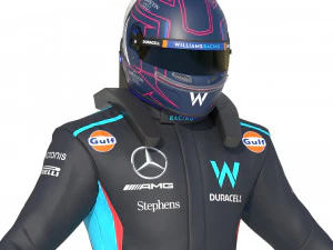 F1 Williams Suit 2023 3D Model