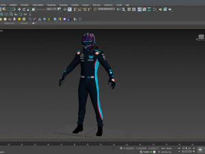 F1 Williams Suit 2023 3D Model