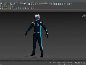 F1 Williams Suit 2023 3D Model