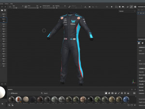 F1 Williams Suit 2023 Modelo 3D