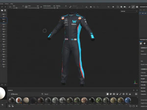 F1 Williams Suit 2023 3D Model