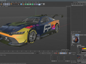 Ford-Mustang GT3 2024 3D Модель