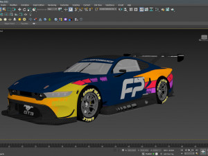 Ford-Mustang GT3 2024 3D Модель