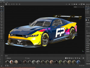 Ford-Mustang GT3 2024 3D Модель