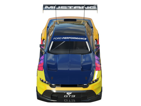 Ford-Mustang GT3 2024 3D Модель