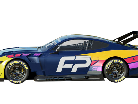 Ford-Mustang GT3 2024 3D Модель