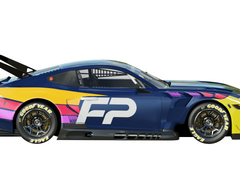 Ford-Mustang GT3 2024 3D Модель
