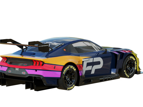 Ford-Mustang GT3 2024 3D Модель