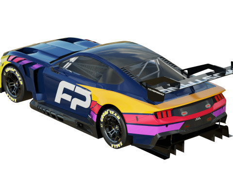 Ford-Mustang GT3 2024 3D Модель