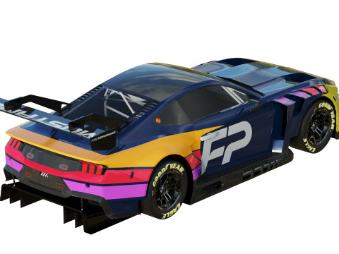 Ford-Mustang GT3 2024 3D Модель