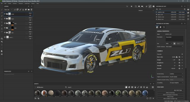 Chevrolet Camaro ZL1 Nascar Nextgen 2022 3D Модель In Гоночные.