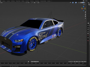 Mustang Nascar Nextgen 2022 3D Model