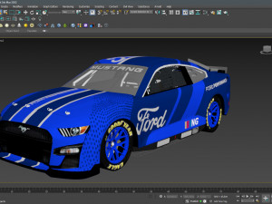 Mustang Nascar Nextgen 2022 3D Model