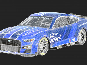Mustang Nascar Nextgen 2022 3D Model