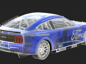 Mustang Nascar Nextgen 2022 3D Model
