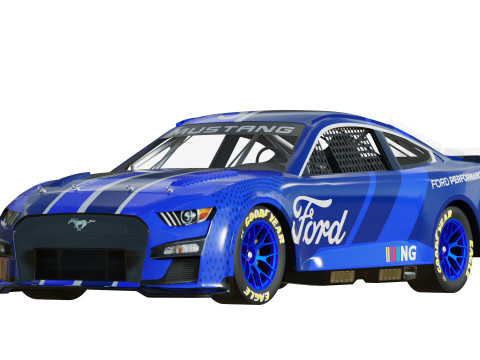 Mustang Nascar Nextgen 2022 3D Model