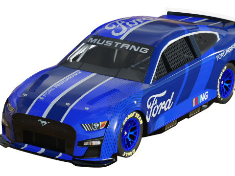 Mustang Nascar Nextgen 2022 3D Model