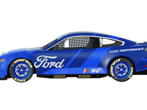 Mustang Nascar Nextgen 2022 3D Model