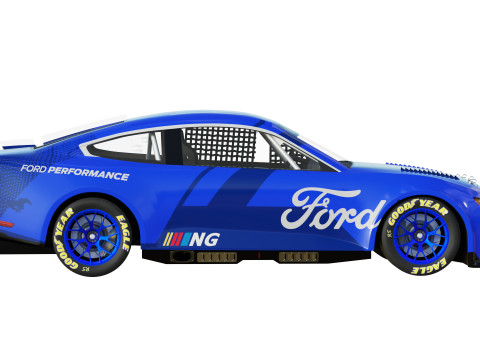 Mustang Nascar Nextgen 2022 3D Model
