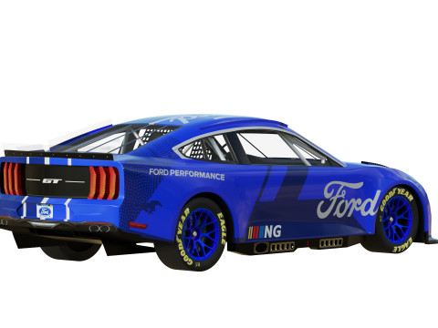 Mustang Nascar Nextgen 2022 3D Model