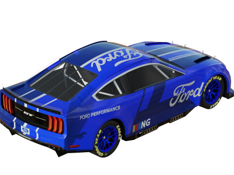 Mustang Nascar Nextgen 2022 3D Model