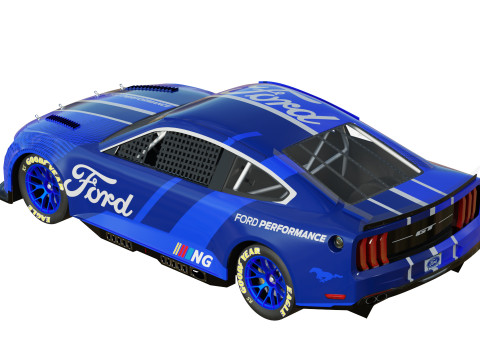 Mustang Nascar Nextgen 2022 3D Model