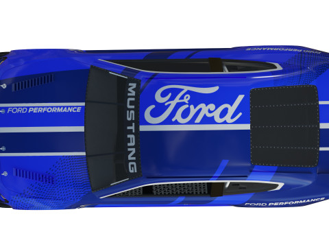 Mustang Nascar Nextgen 2022 3D Model