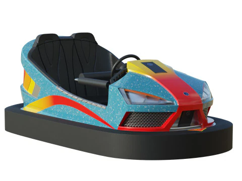 Bumper Car Blue 3D Model