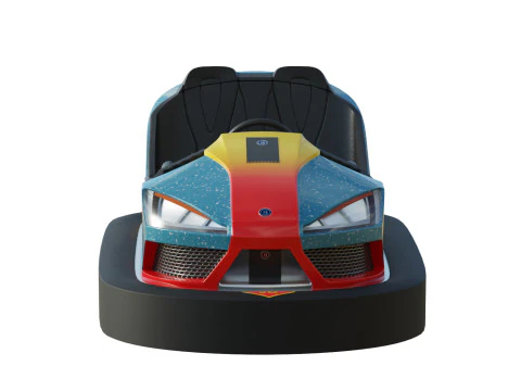 Bumper Car Blue 3D Model