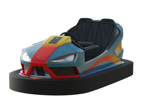 Bumper Car Blue 3D मॉडल