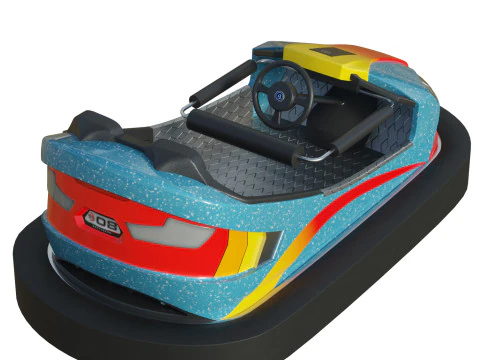 Bumper Car Blue 3D Model