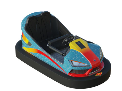 Bumper Car Blue 3D Model