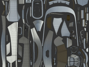Bumper Car Grey 3D Model
