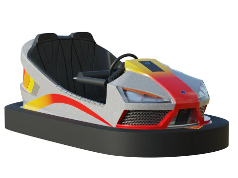Bumper Car Grey 3D Model