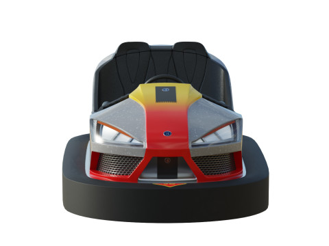Bumper Car Grey 3D Model