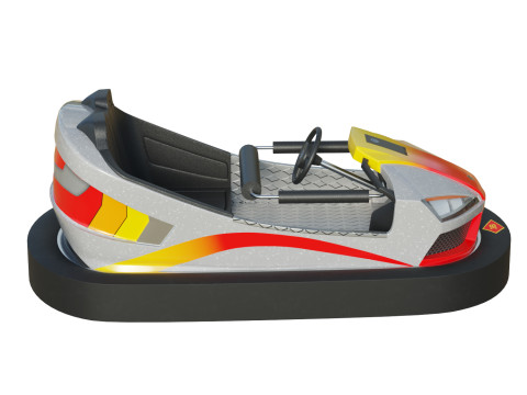 Bumper Car Grey 3D Model
