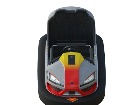 Bumper Car Grey 3D Model