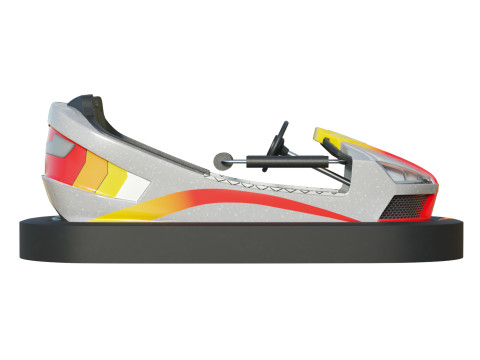 Bumper Car Grey 3D Model