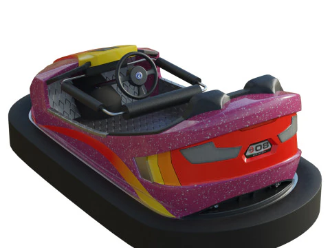 Bumper Car Pink 3D Model