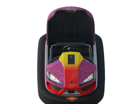 Bumper Car Pink 3D Model