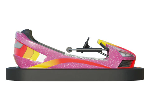 Bumper Car Pink 3D Model