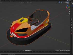 Bumper Car Orange 3D मॉडल