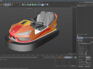 Bumper Car Orange 3D मॉडल