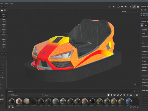 Bumper Car Orange 3D मॉडल