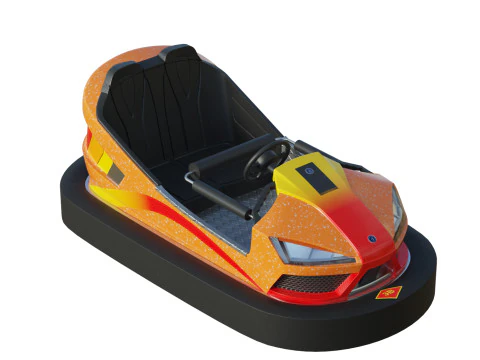 Bumper Car Orange 3D Model