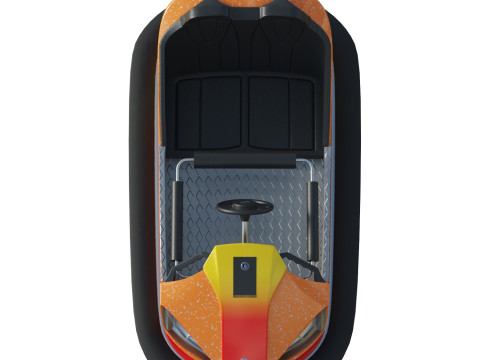 Bumper Car Orange 3D मॉडल